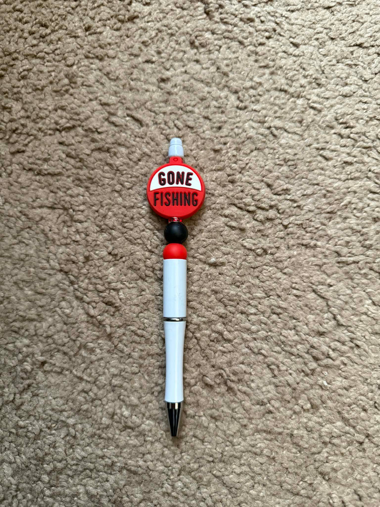 Gone Fishing Beaded Pen