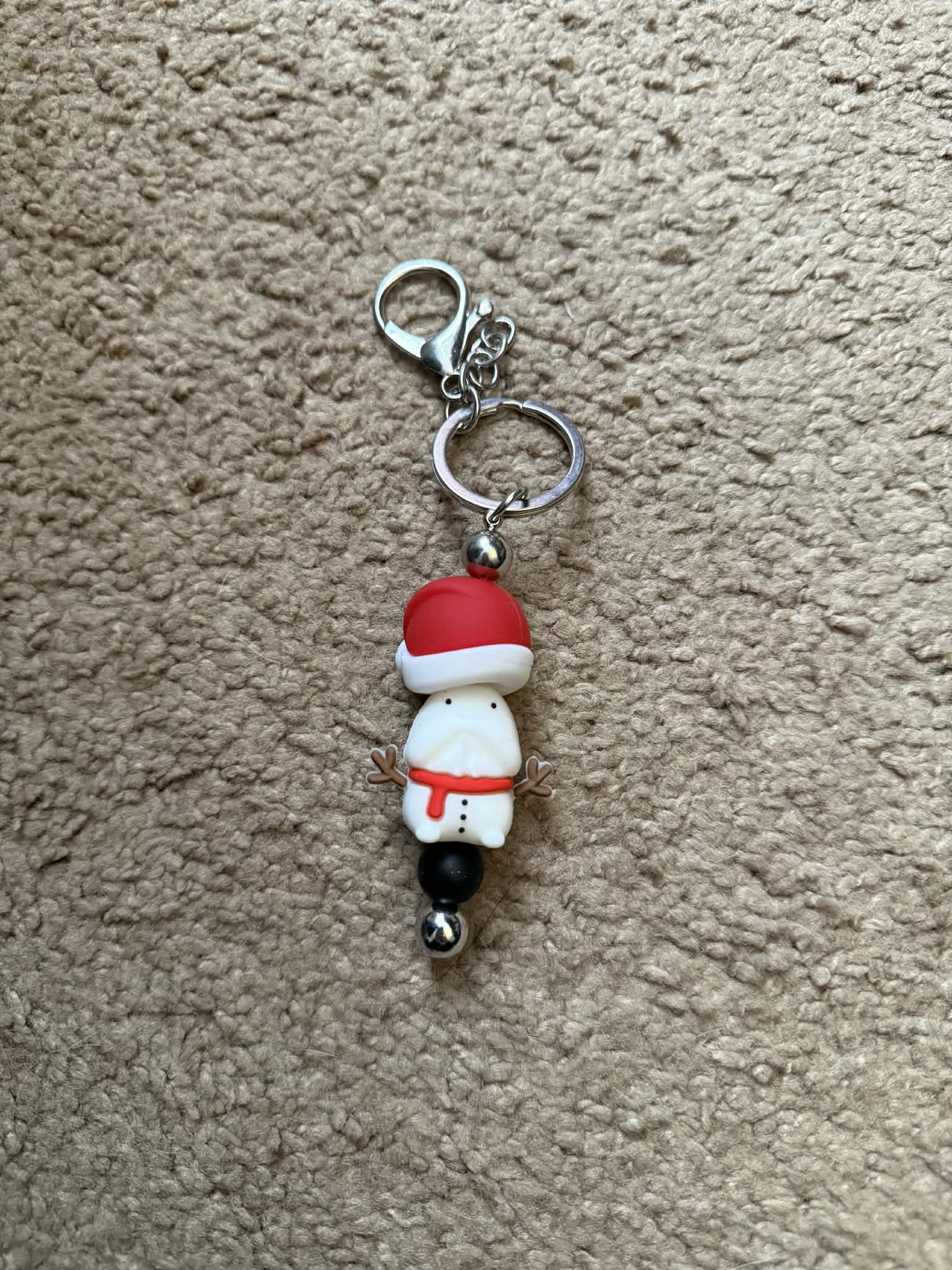 Snow Richard Beaded Keychain