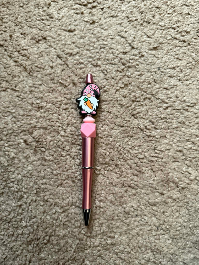 Easter Gnome Beaded Pen
