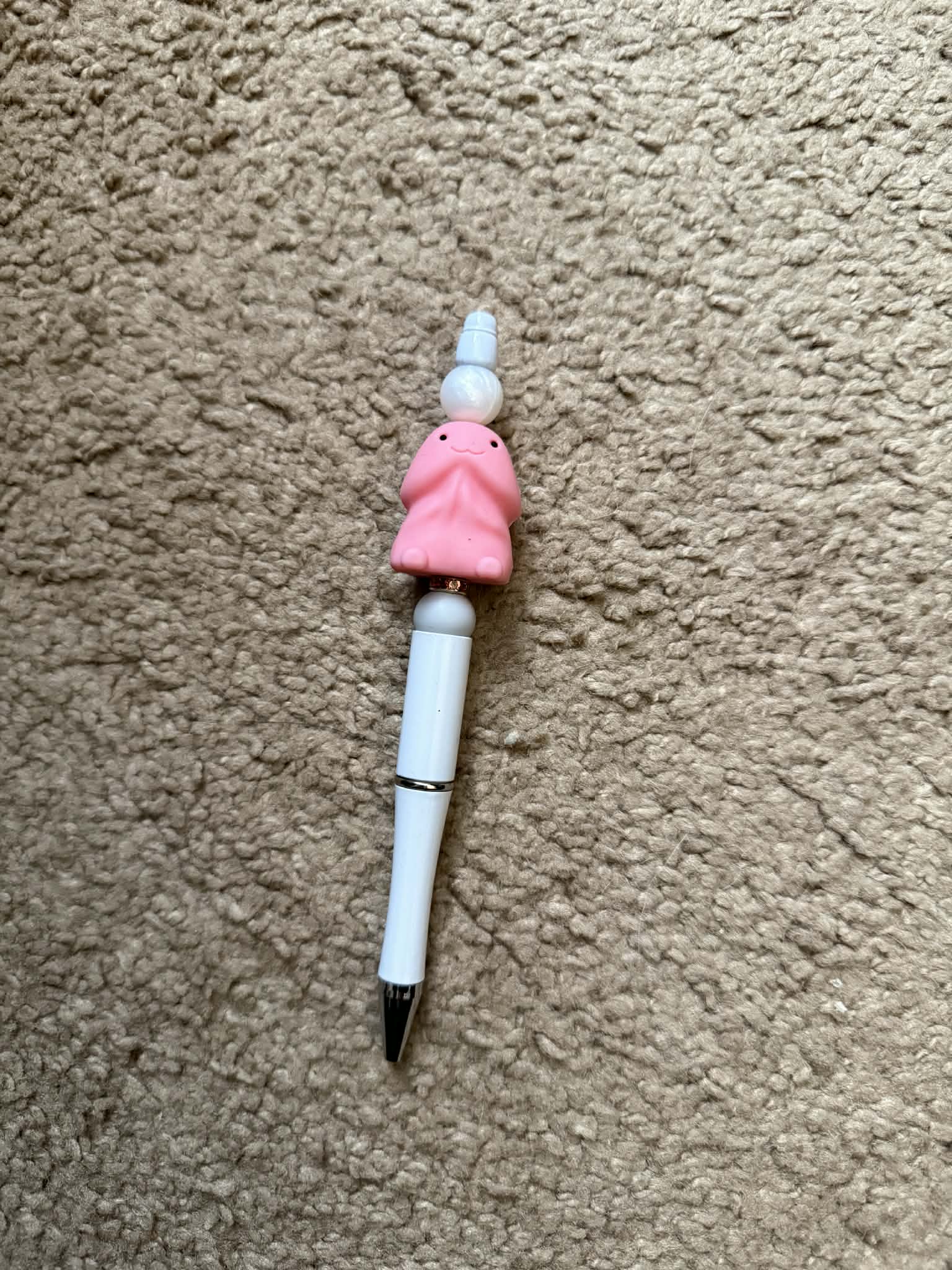 Pink Richard Beaded Pen