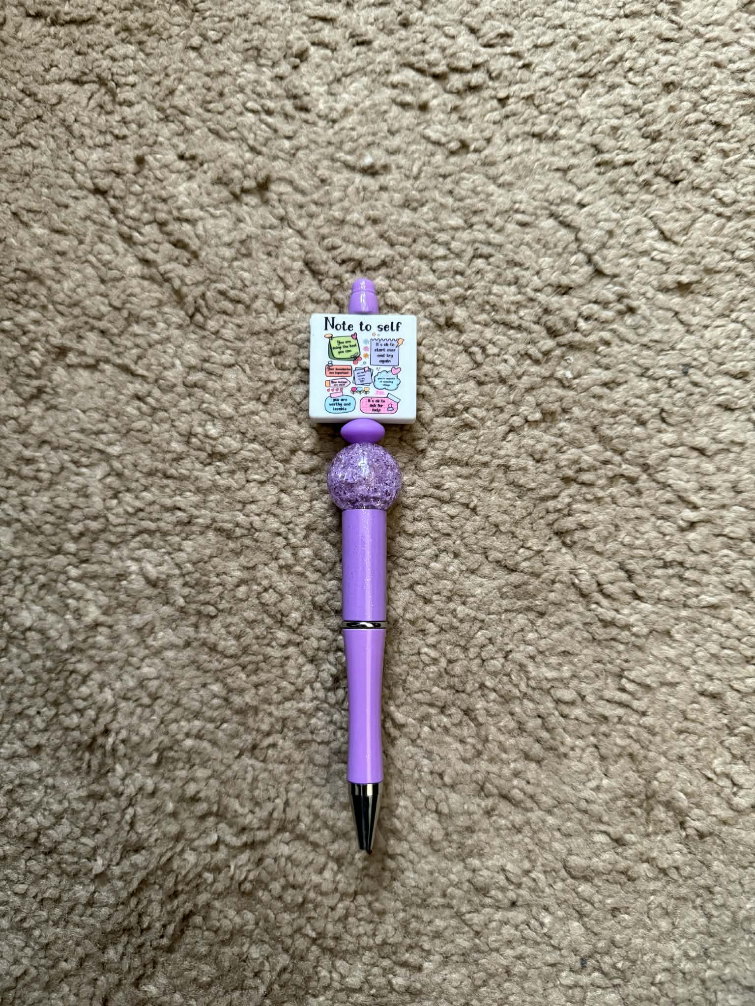 Note To Self Beaded Pen