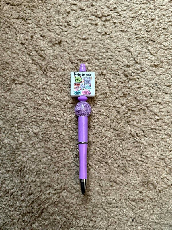 Note To Self Beaded Pen