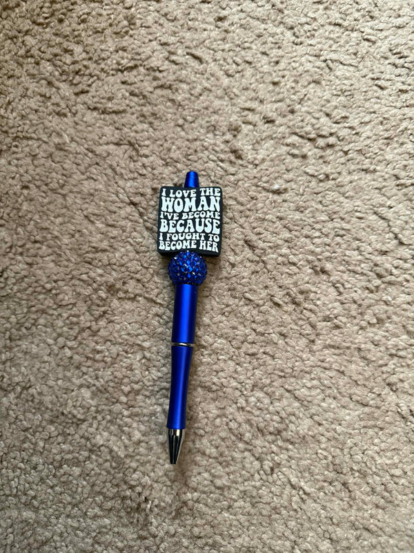Love The Women I've Become Beaded Pen