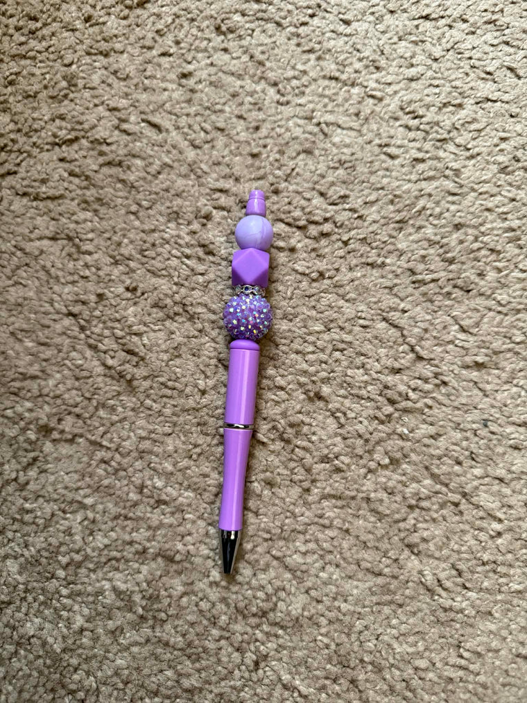 Purple Theme Beaded Pen