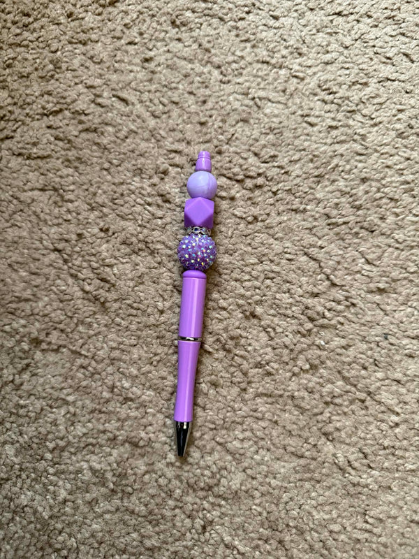 Purple Theme Beaded Pen