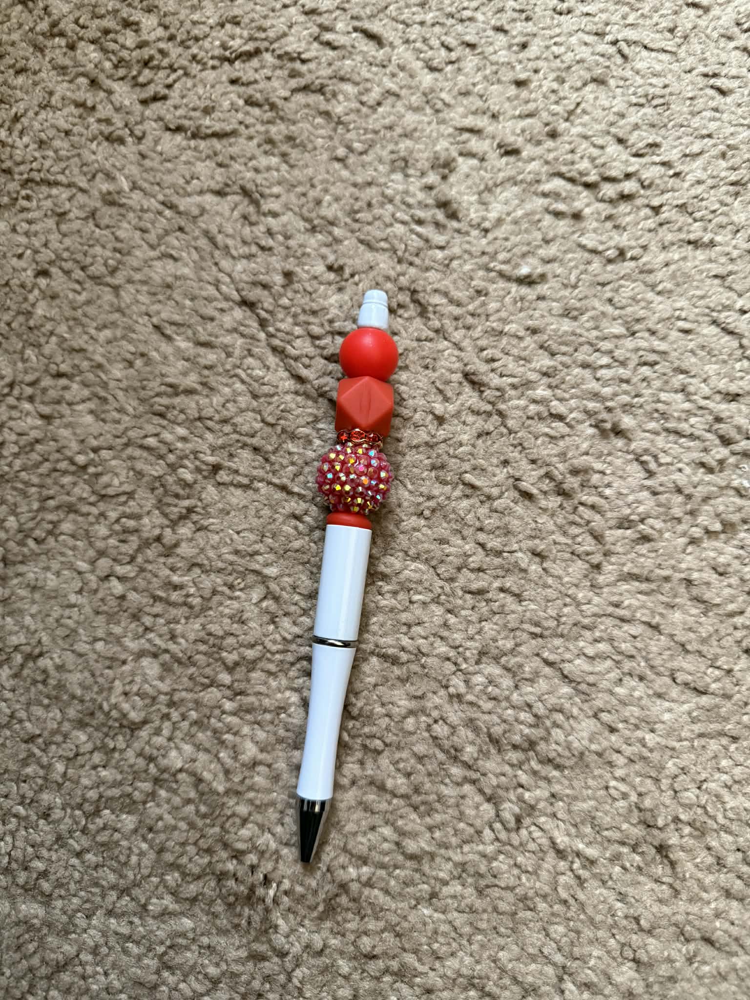 Red Theme Beaded Pen