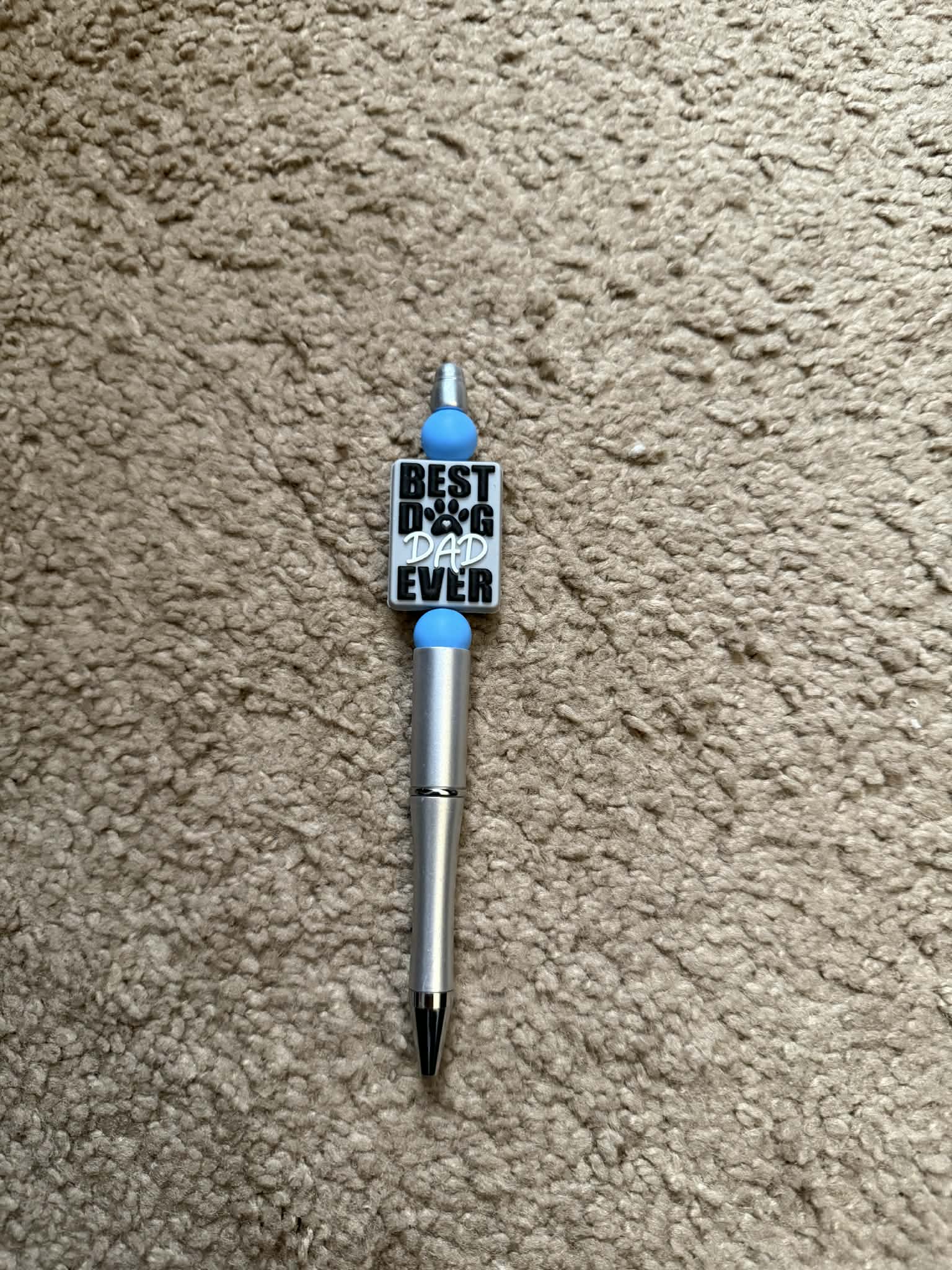 Best Dog Dad Ever Beaded Pen