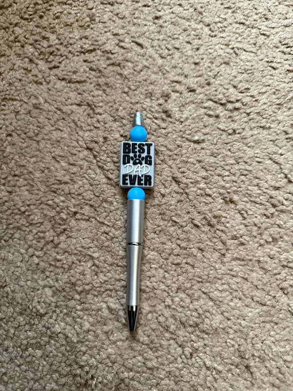 Best Dog Dad Ever Beaded Pen