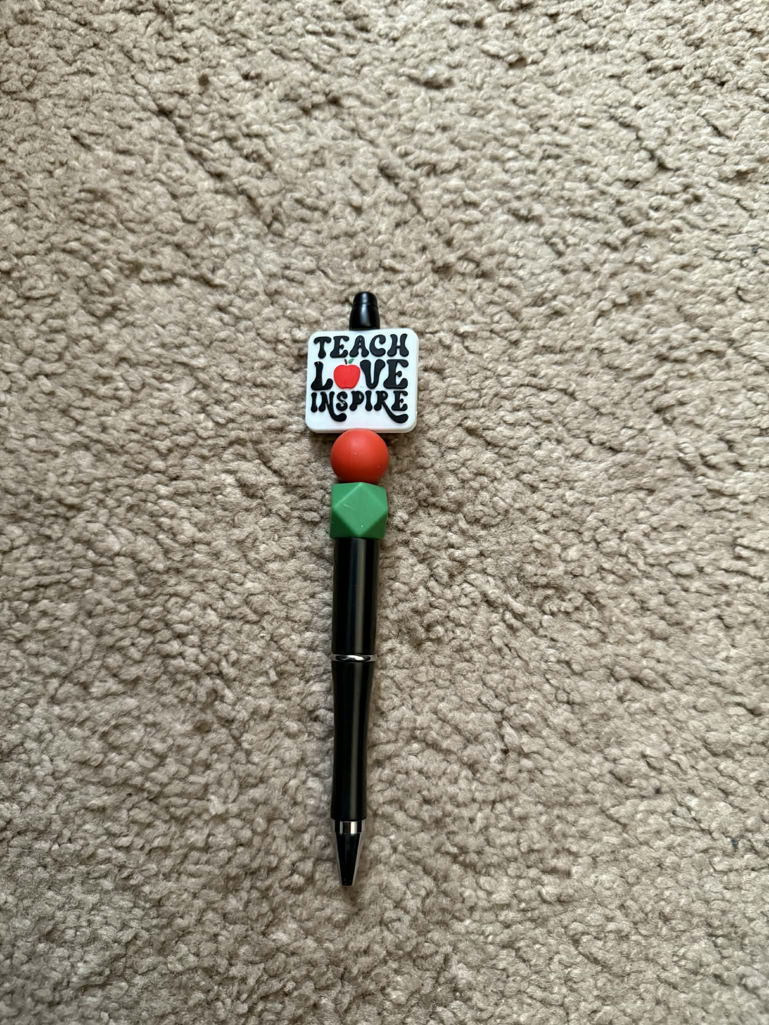 Teach Love Inspire Beaded Pen