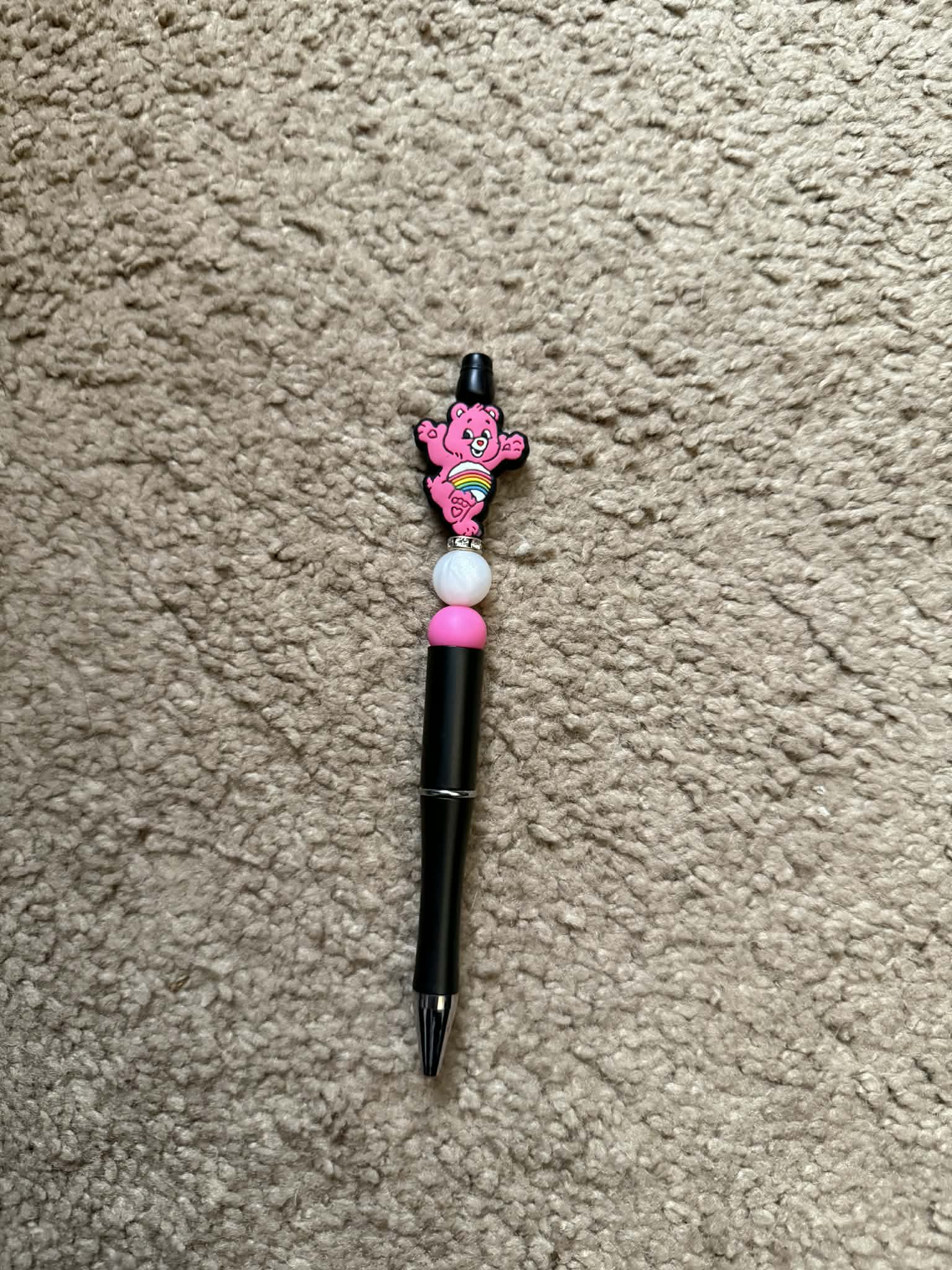 Pink Bear Beaded Pen