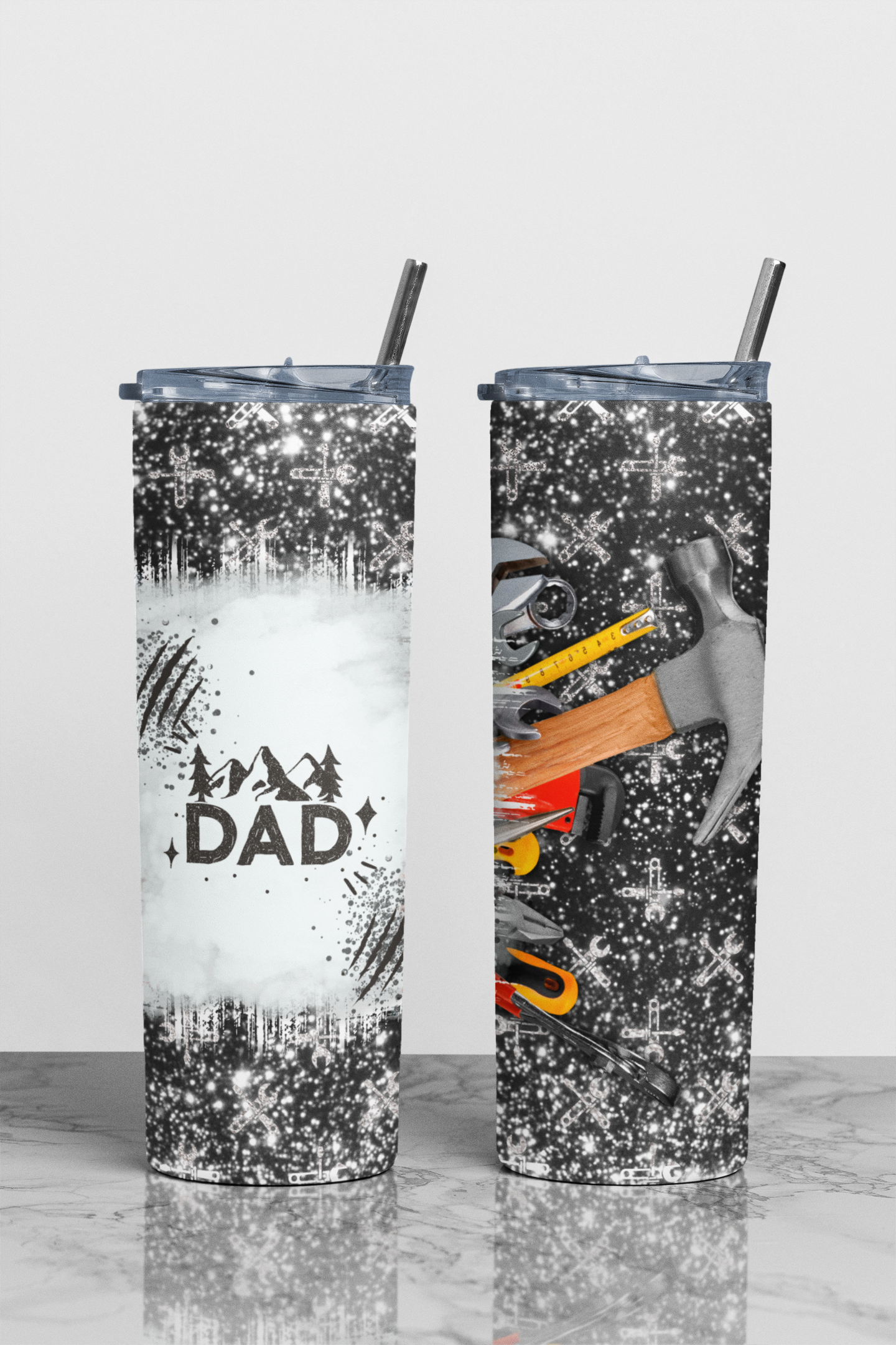 Dad Mechanic Theme Sublimation Tumbler