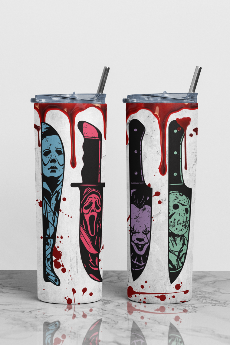 Knife Theme Sublimation Tumbler