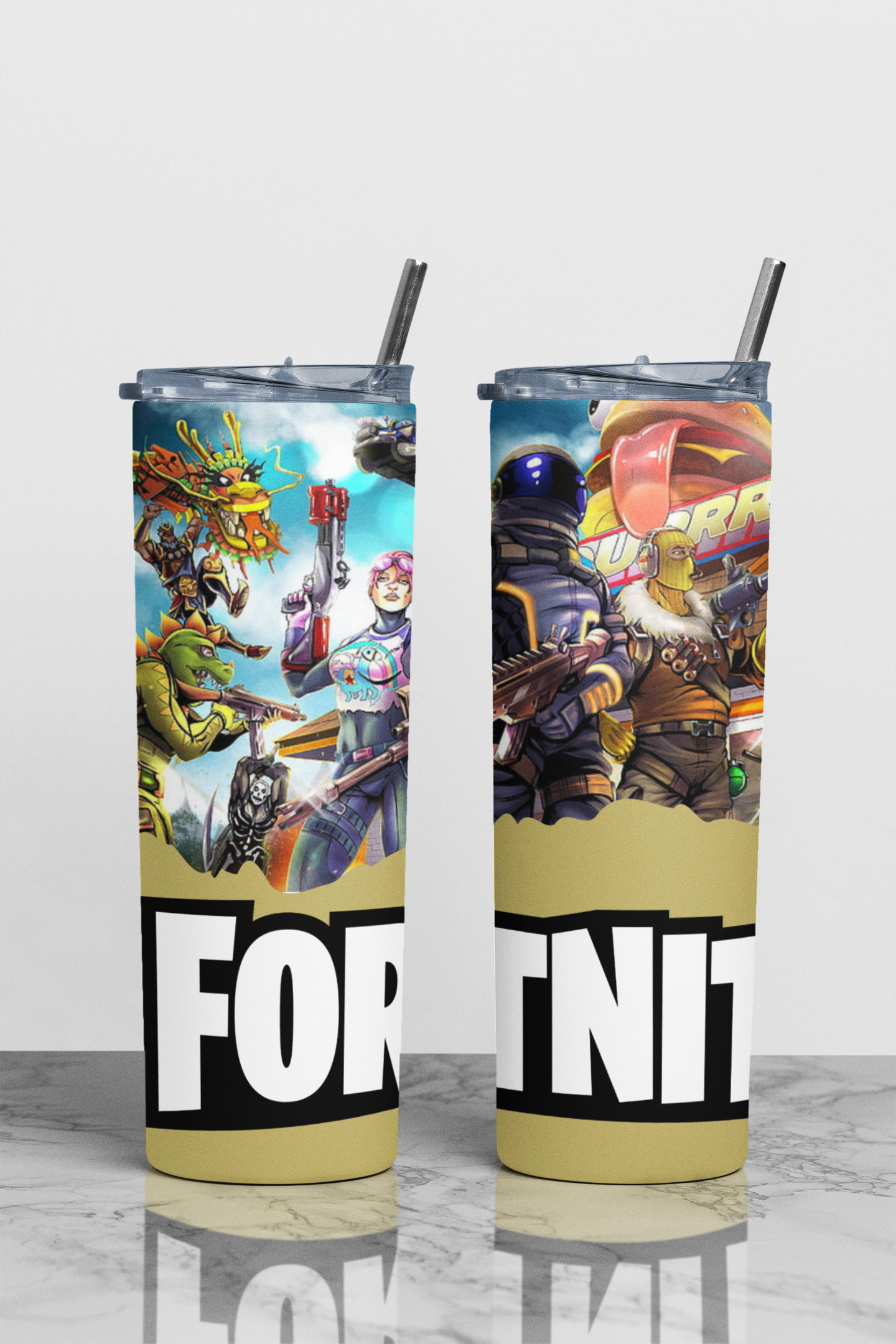 Battle Royale Theme Sublimation Tumbler