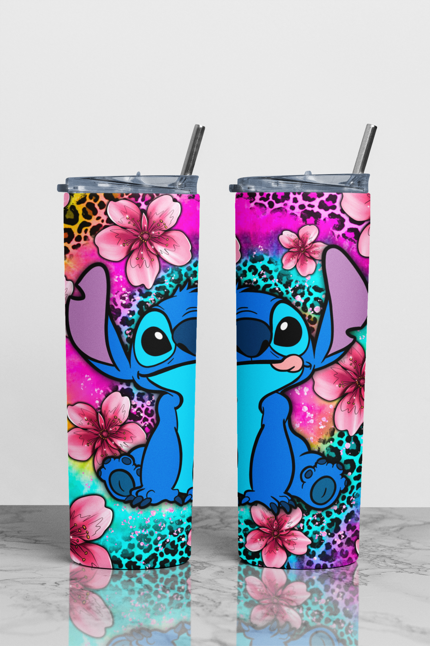 626 Cheetah Theme Sublimation Tumbler