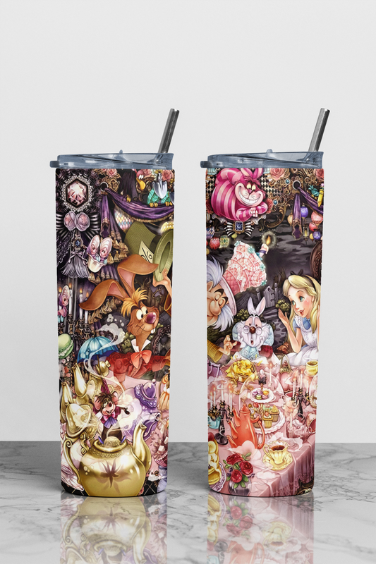 Rabbit Hole Theme Sublimation Tumbler