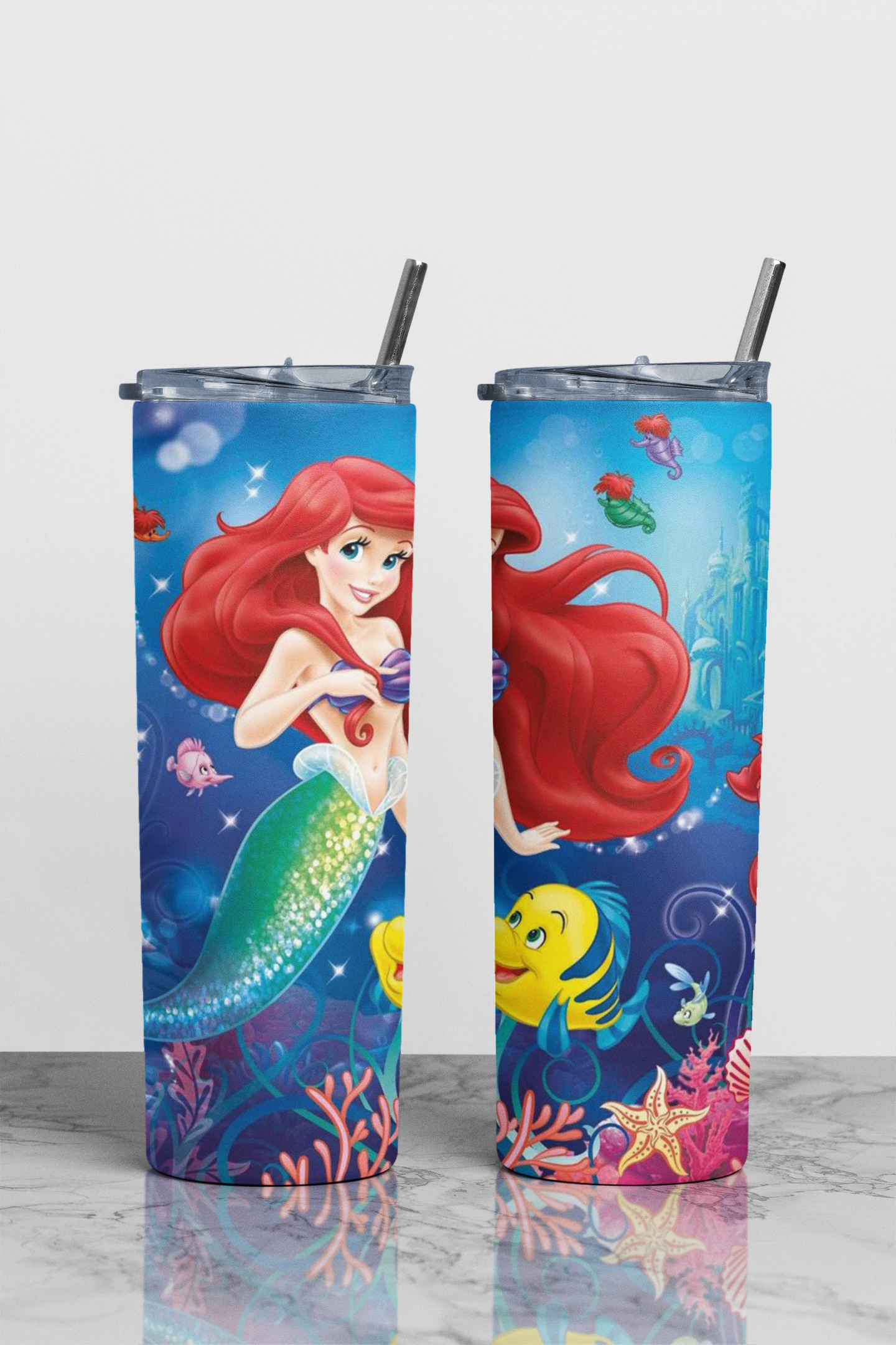 Underwater Mermaid Sublimation Tumbler