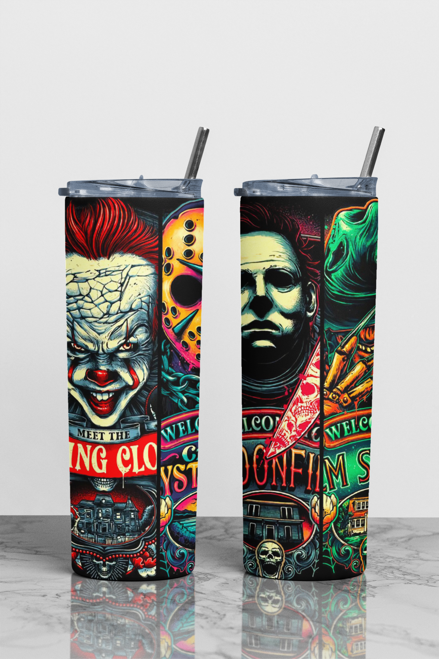 Creep Show Theme Sublimation Tumbler