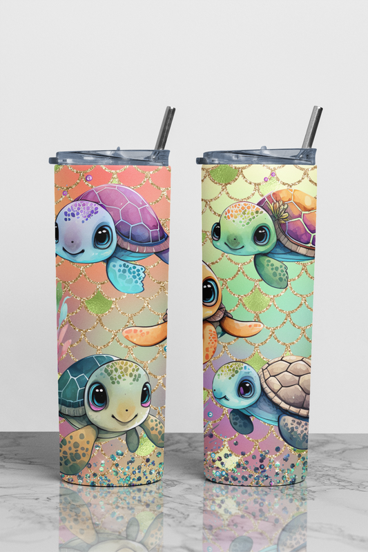 Sea Turtle Scales Sublimation Tumbler