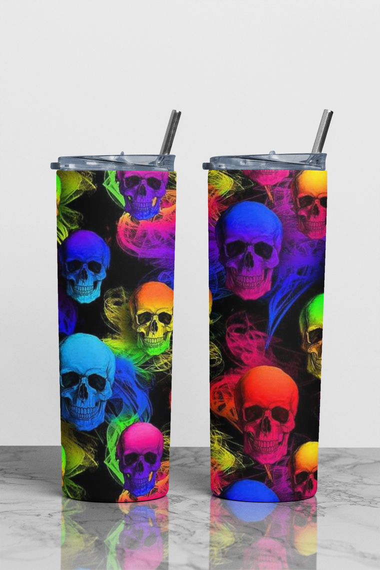 Smokey Skulls Sublimation Tumbler