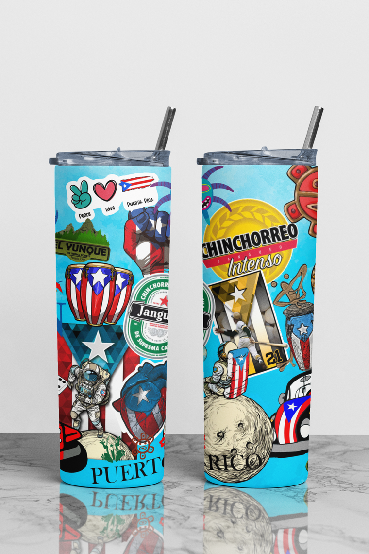 Puerto Rico Sublimation Tumbler