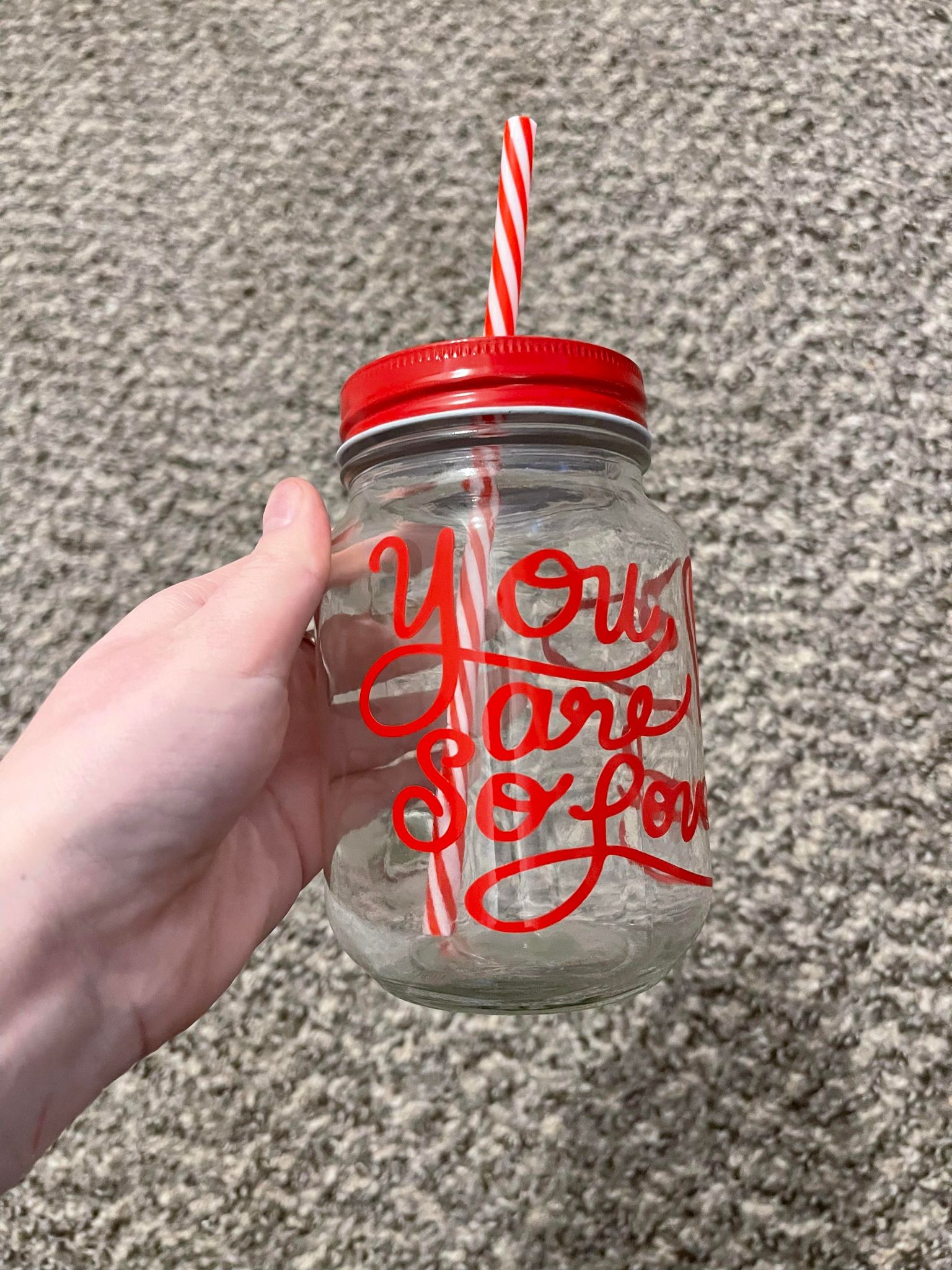 You Are Loved Mason Jar Cup