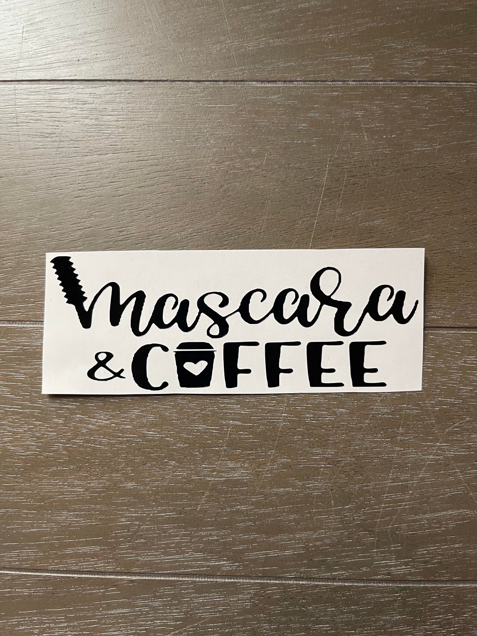 Mascara & Coffee Decal