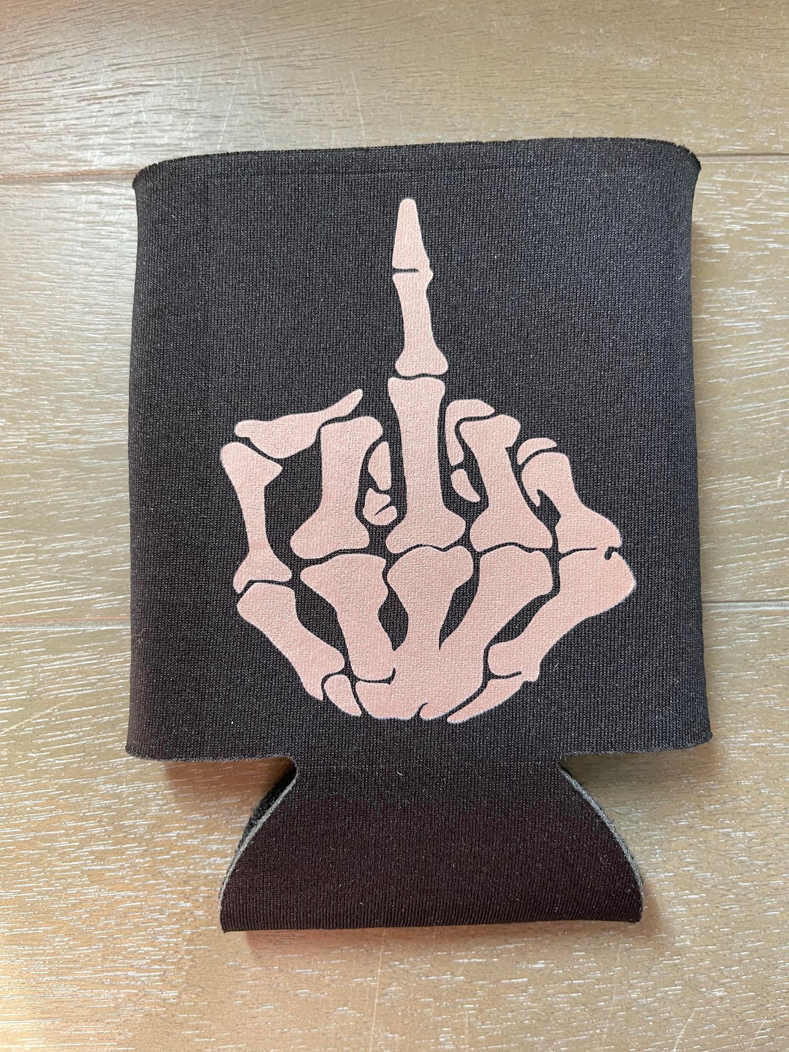 Rose Gold Middle Finger Koozie