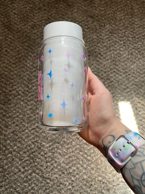 Caffeine Queen Libbey Full Wrap Can Glass