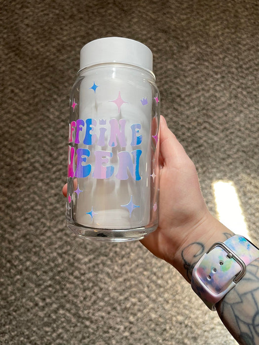 Caffeine Queen Libbey Full Wrap Can Glass