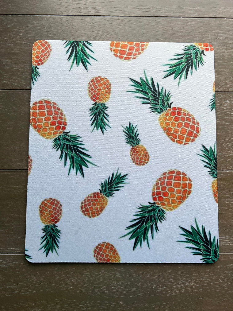 Pineapple Print Mouse Pad