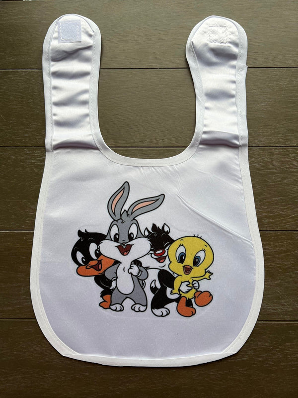 Cartoon Sublimated Baby Bibs