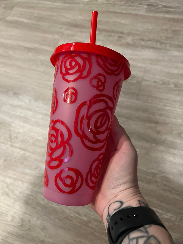 Rose Color Tumbler