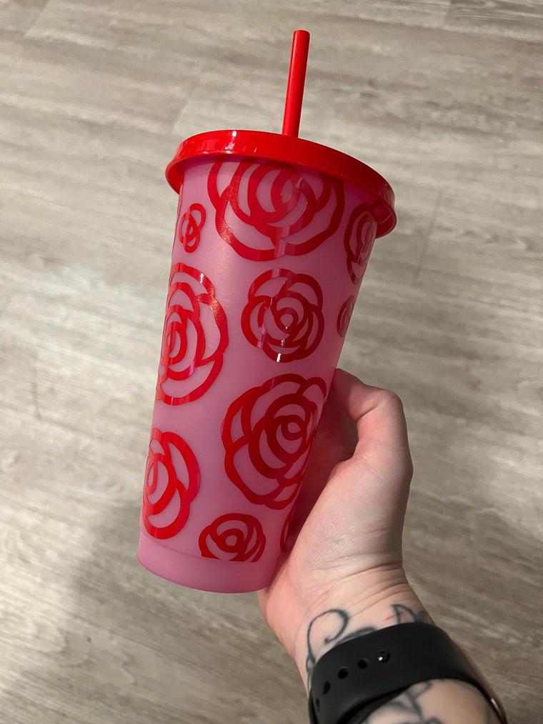 Rose Color Tumbler