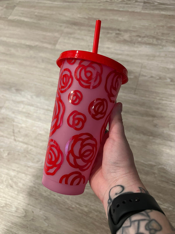 Rose Color Tumbler
