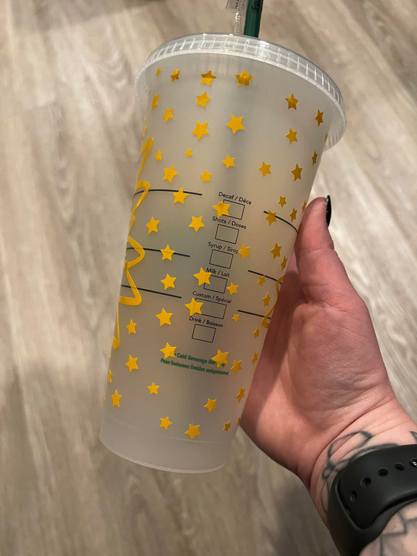 Flower and Stars Theme Tumbler