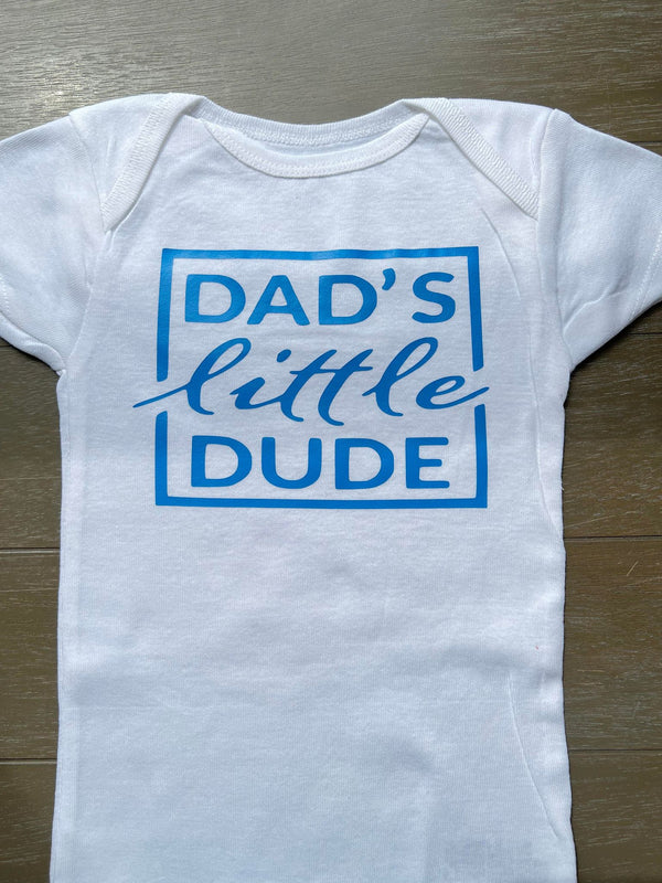 Dad's Little Dude Baby Onesie