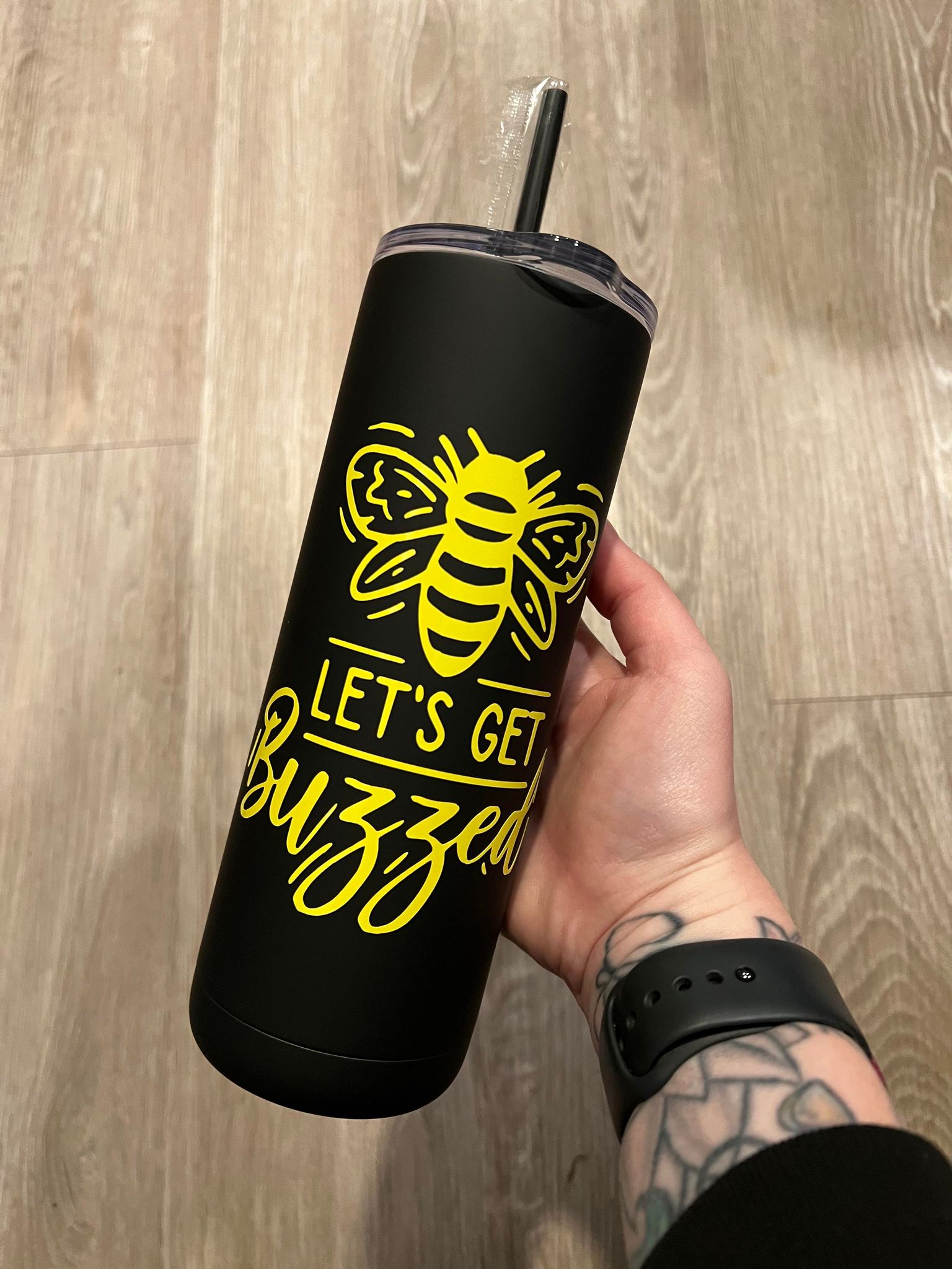 Let's Get Buzzed 20oz Skinny Tumbler