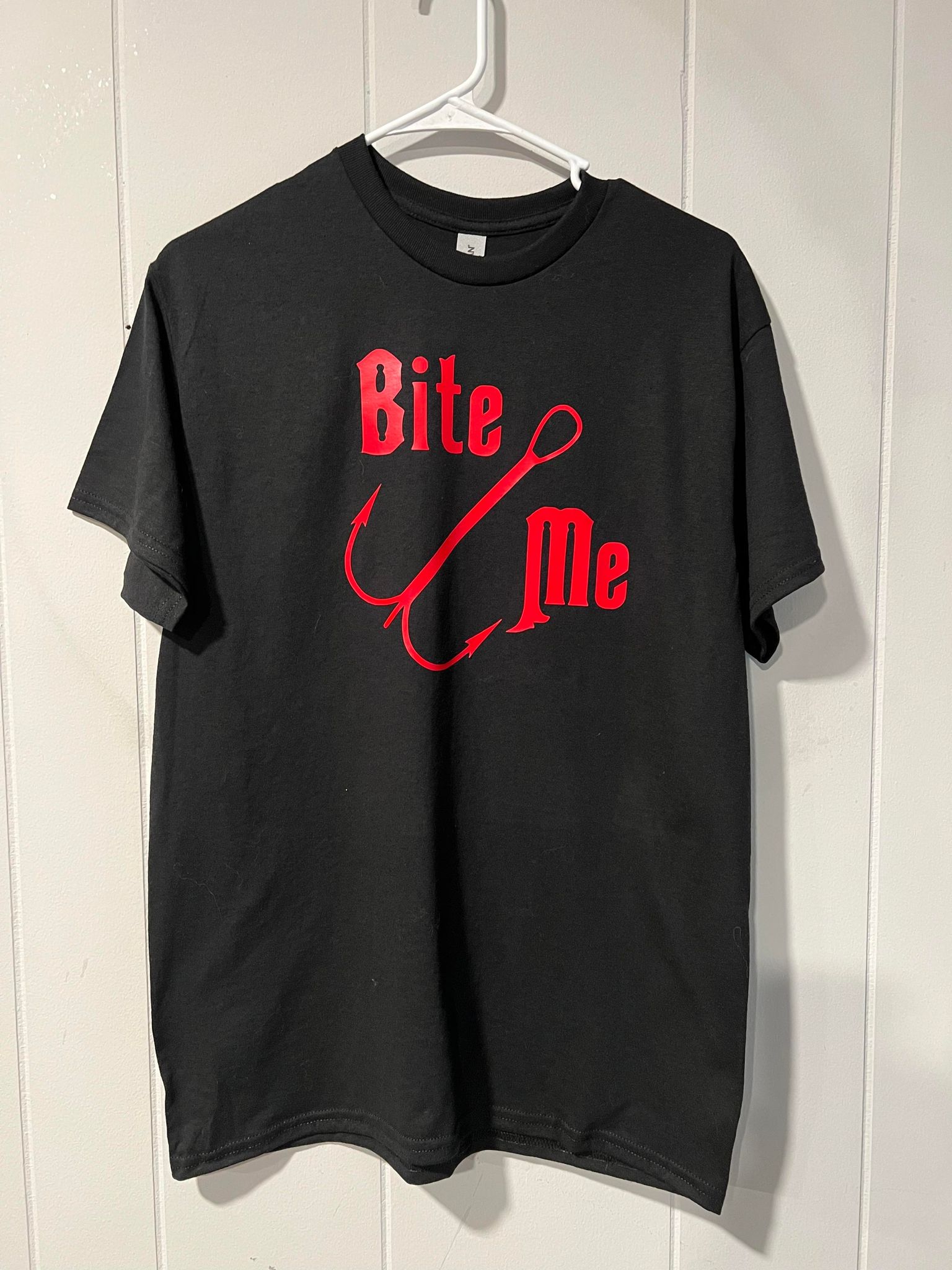 Bite Me Fishing Shirt Vinyl Shirt