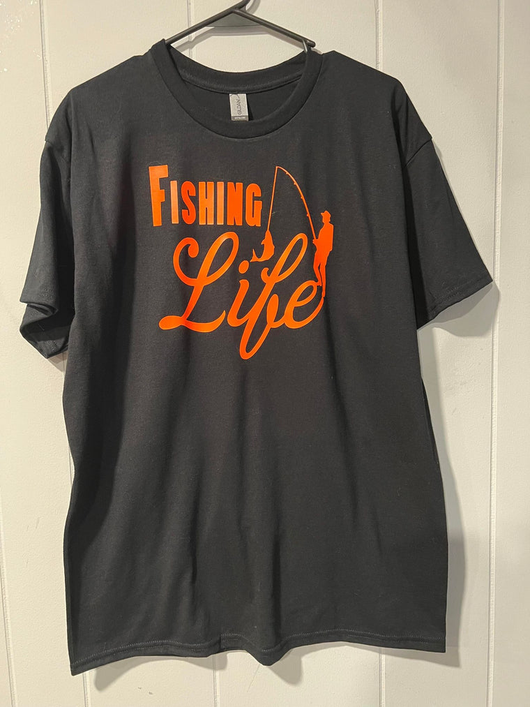 Fishing Life Shirt Vinyl Shirt