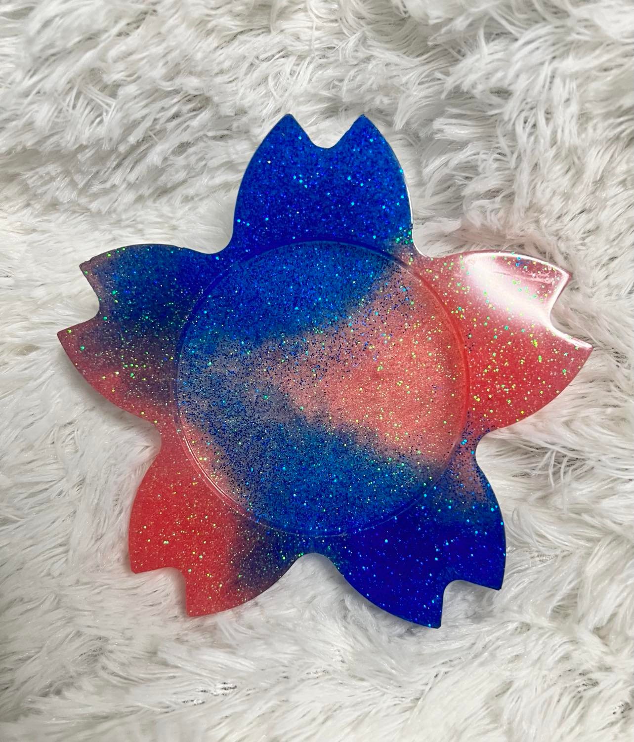 Resin Cherry Blossom Coaster