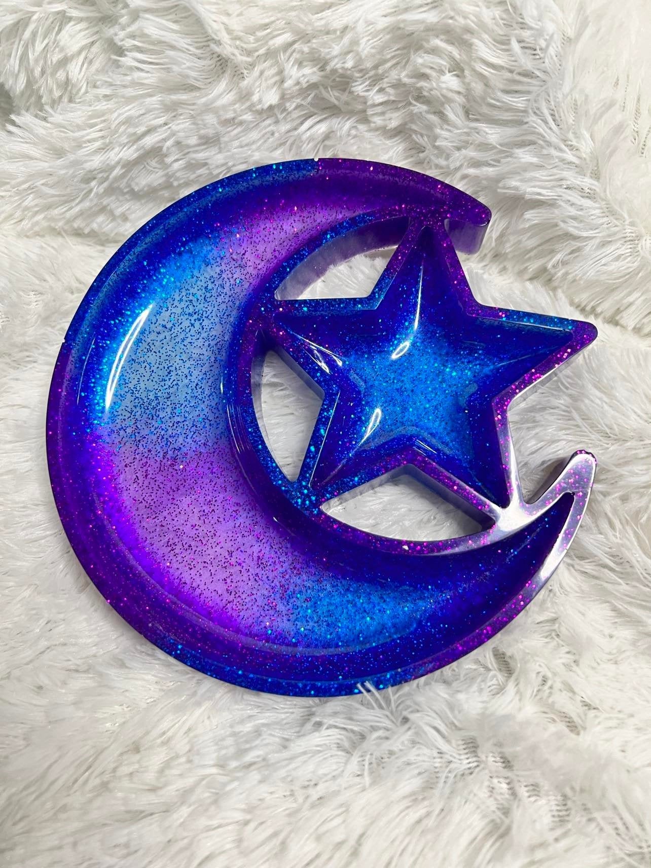 Resin Moon and Star Tray