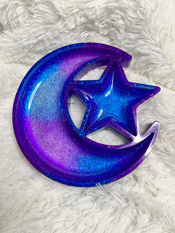 Resin Moon and Star Tray