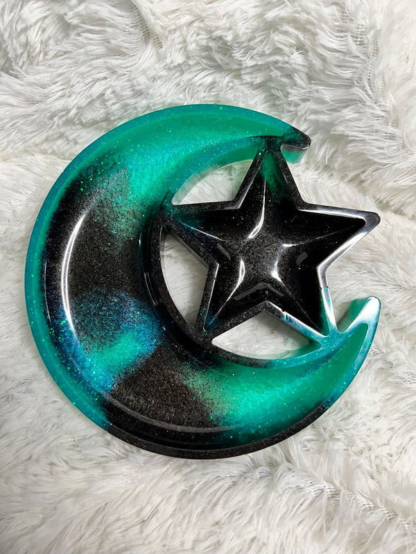 Resin Moon and Star Tray