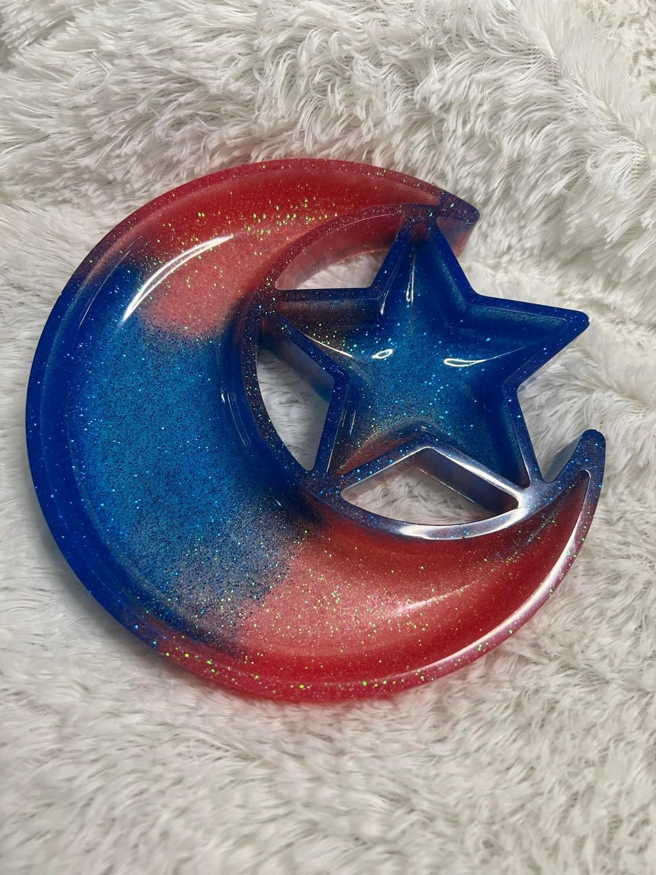 Resin Moon and Star Tray