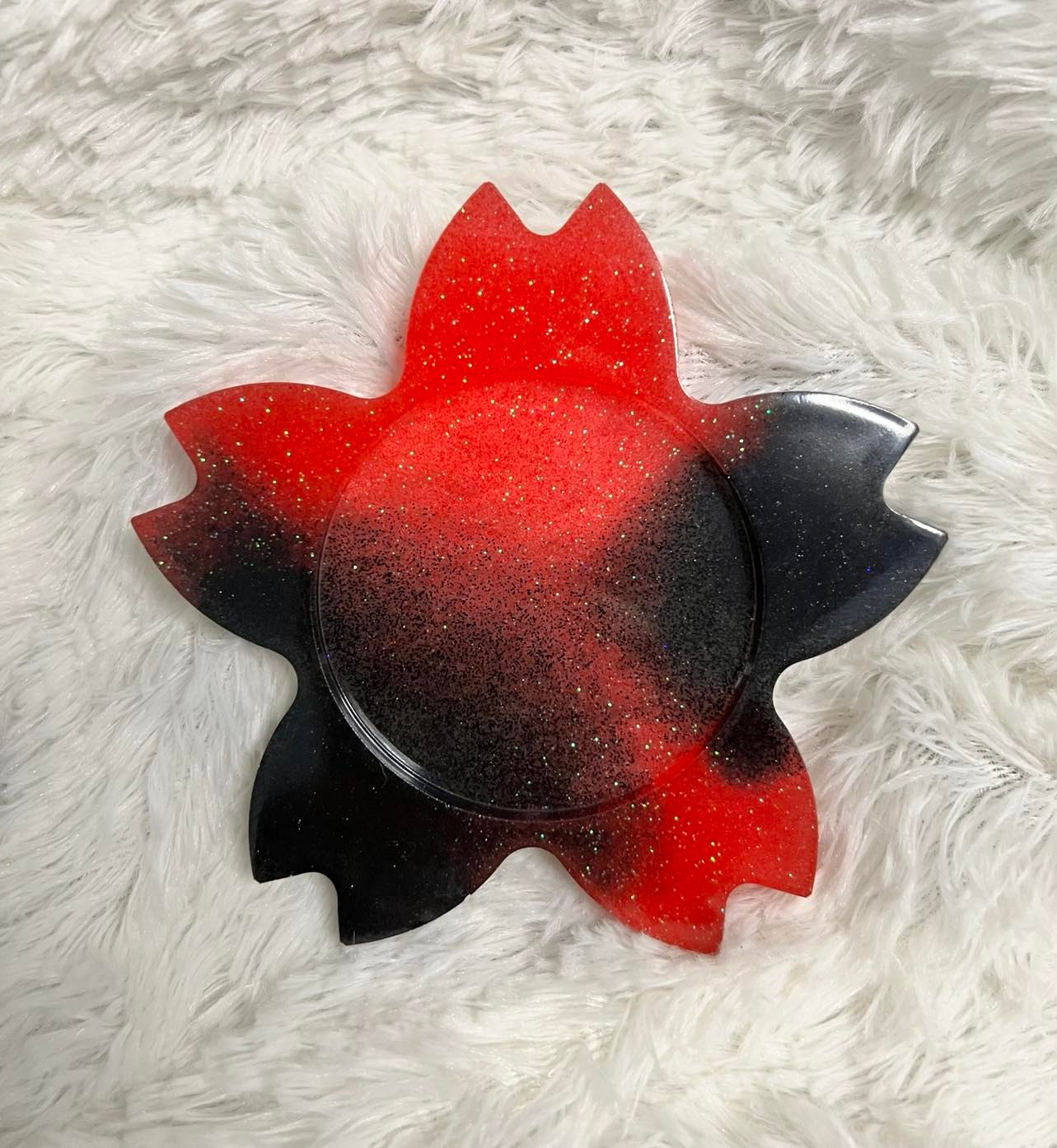 Resin Cherry Blossom Coaster