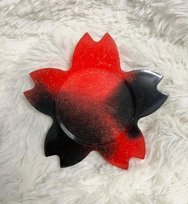 Resin Cherry Blossom Coaster