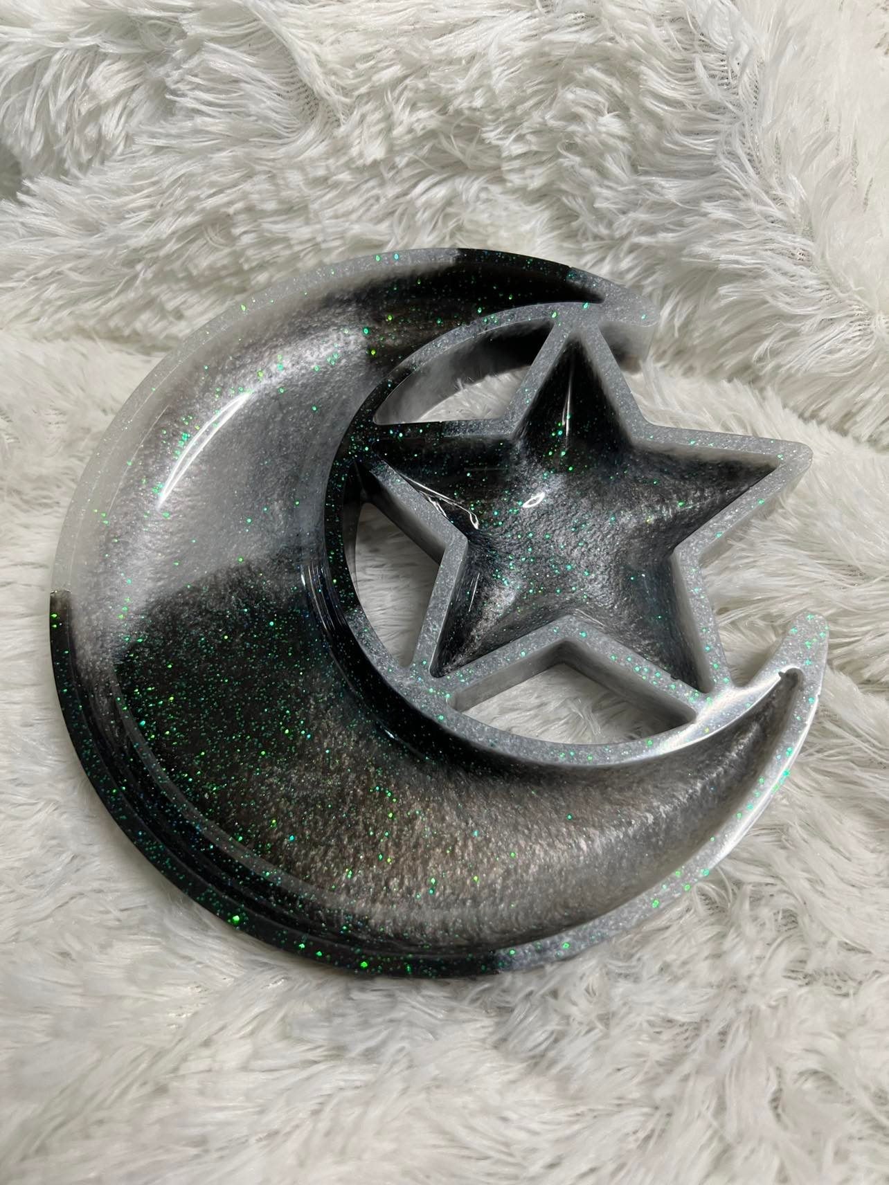 Resin Moon and Star Tray