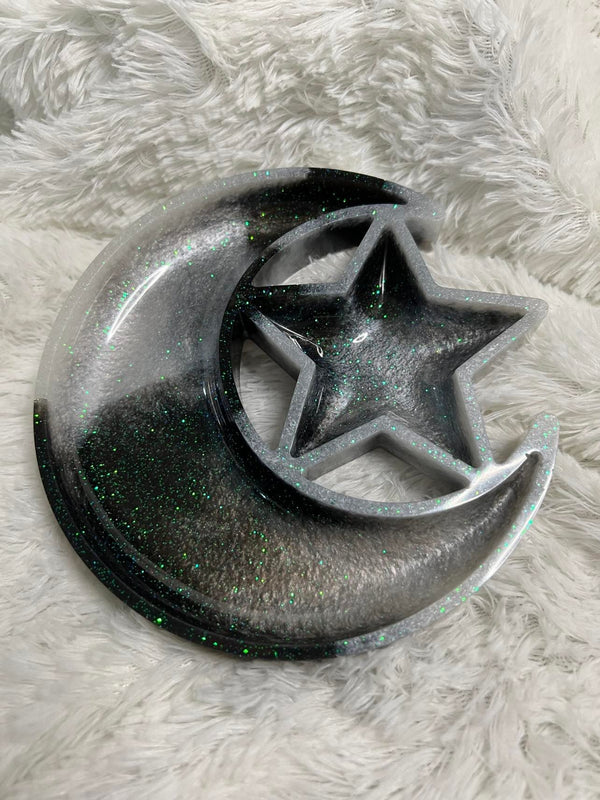 Resin Moon and Star Tray