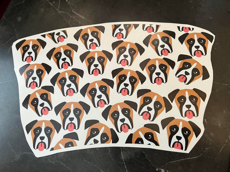 Boxer Dog Theme Cold Cup Wrap