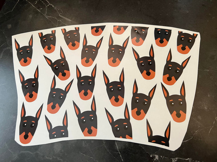 Doberman Dog Theme Cold Cup Wrap